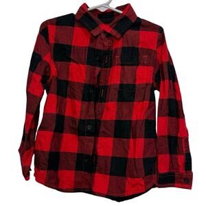 Cat & Jack 5T Red Plaid Flannel